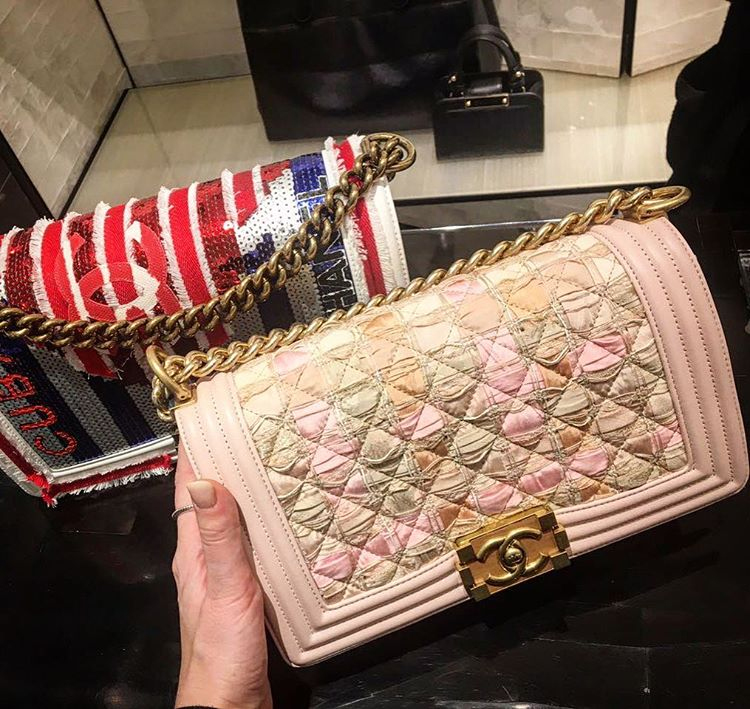 High Quality Replica Boy Chanel Cuba Tweed Wood Quilted Flap Bag Cheap For Sale