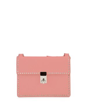 Valentino Pink Rockstud Flap Crossbody Bag