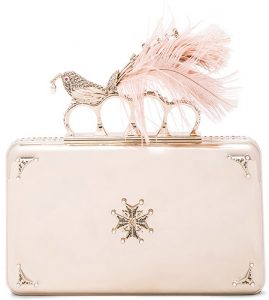 Cheap Chic Replica Alexander McQueen Bird with Pearl Feather Ring Knuckle Case