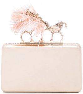 Cheap Chic Replica Alexander McQueen Bird with Pearl Feather Ring Knuckle Case