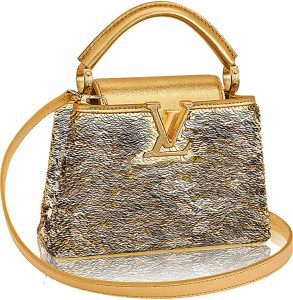 High Quality Replica Cheap Louis Vuitton Mini Gold Capucines Bag