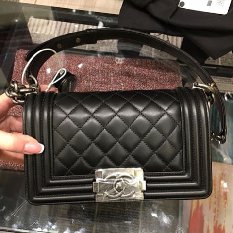 Boy Chanel Black Quilted Bag - Best Replica Celine Handbags