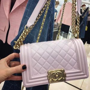 Boy Chanel Pink Quilted Bag